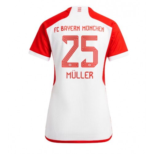 Maillot de foot Bayern Munich Thomas Muller #25 Domicile Femmes 2023-24 Manches Courte